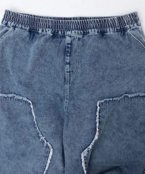 NOBLE PRODUCT(ノーブルプロダクツ)の「【NOBLE PRODUCT】ダブルニーデニムパンツ(デニムパンツ・メンズ・ブルー系/ブラック系・L/M)」の17枚目の写真