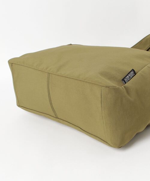 CALIFORNIA OUTFITTERS（カリフォルニア アウトフィッターズ）の「3-9B12 サイドポケット ドロスト  シャーリング トートバッグ A4サイズ（トートバッグ・レディース・オリーブ/ブラック・ONESIZE）」の4枚目の写真