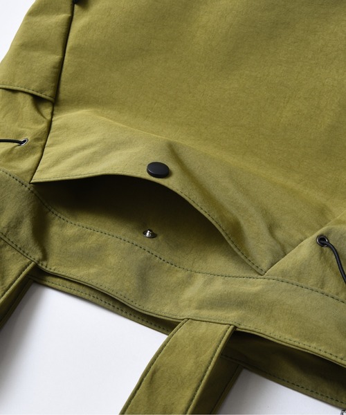 CALIFORNIA OUTFITTERS（カリフォルニア アウトフィッターズ）の「3-9B12 サイドポケット ドロスト  シャーリング トートバッグ A4サイズ（トートバッグ・レディース・オリーブ/ブラック・ONESIZE）」の10枚目の写真