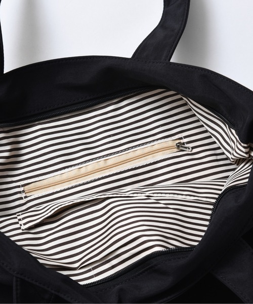 CALIFORNIA OUTFITTERS（カリフォルニア アウトフィッターズ）の「3-9B12 サイドポケット ドロスト  シャーリング トートバッグ A4サイズ（トートバッグ・レディース・オリーブ/ブラック・ONESIZE）」の8枚目の写真