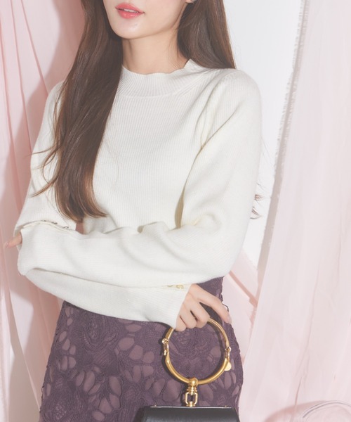 tocco closet(トッコ クローゼット)の「【ZOZO限定】オーロララメニットプルオーバー(ニット/セーター・レディース・グレー/ブルー/アイボリー/ブラック/ボルドー・M)」の10枚目の写真