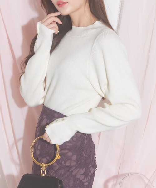tocco closet(トッコ クローゼット)の「【ZOZO限定】オーロララメニットプルオーバー(ニット/セーター・レディース・グレー/ブルー/アイボリー/ブラック/ボルドー・M)」の11枚目の写真