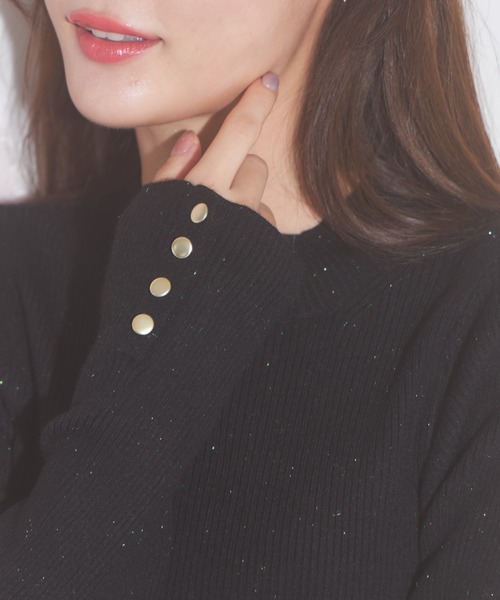 tocco closet(トッコ クローゼット)の「【ZOZO限定】オーロララメニットプルオーバー(ニット/セーター・レディース・グレー/ブルー/アイボリー/ブラック/ボルドー・M)」の14枚目の写真