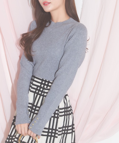 tocco closet(トッコ クローゼット)の「【ZOZO限定】オーロララメニットプルオーバー(ニット/セーター・レディース・グレー/ブルー/アイボリー/ブラック/ボルドー・M)」の15枚目の写真