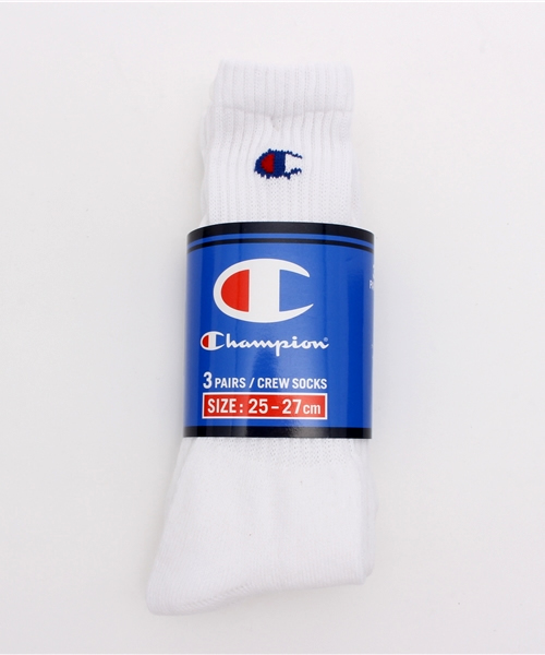 Champion（チャンピオン）の「3足1セット ユニセックス チャンピオン パイルソックス Champion Socks CS-0701（ソックス/靴下・レディース・ホワイト/マルチ/ブラック/グレー・MEDIUM/SMALL）」の5枚目の写真