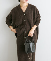 RIVE DROITE | 予約【セットアップ対応】フェザーラメカーデ/11月下旬お届け予定(カーディガン/ボレロ)