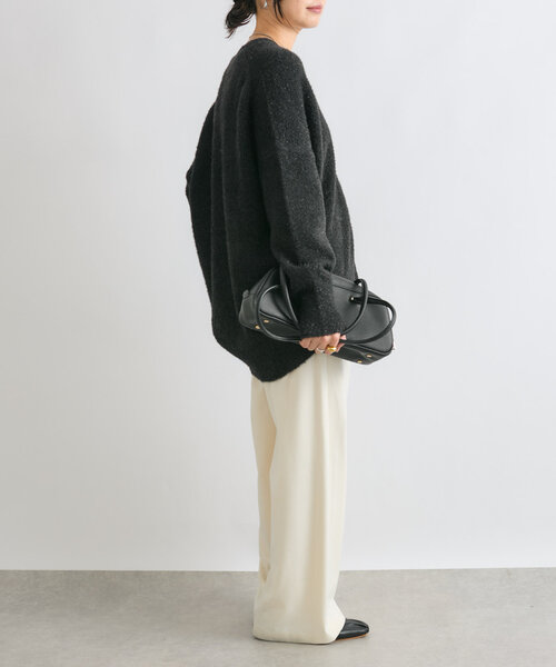 RIVE DROITE（リヴドロワ）の「【セットアップ対応】フェザーラメカーデ（カーディガン/ボレロ・レディース・ブラック/ブラウン/グレー・FREE）」の17枚目の写真