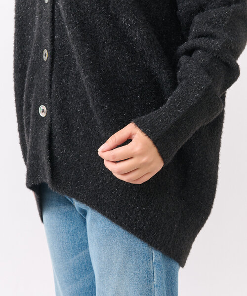 RIVE DROITE（リヴドロワ）の「【セットアップ対応】フェザーラメカーデ（カーディガン/ボレロ・レディース・ブラック/ブラウン/グレー・FREE）」の22枚目の写真