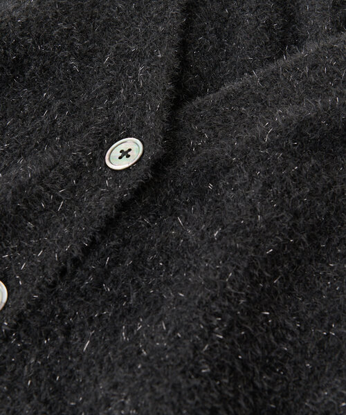 RIVE DROITE（リヴドロワ）の「【セットアップ対応】フェザーラメカーデ（カーディガン/ボレロ・レディース・ブラック/ブラウン/グレー・FREE）」の4枚目の写真