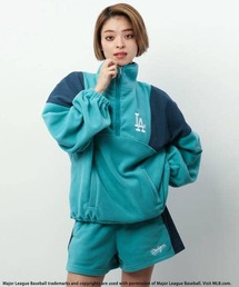 BACK TO THE FIELD | 【MLB】ハーフZIPフリースコンビセットアップ(ワンピース)