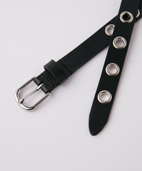 CLEL(クレイル)の「【CLEL】Soft Leather Narrow Belt / ソフトレザー ナローベルト(ベルト・メンズ・ブラック/ブラック系・FREE)」の19枚目の写真