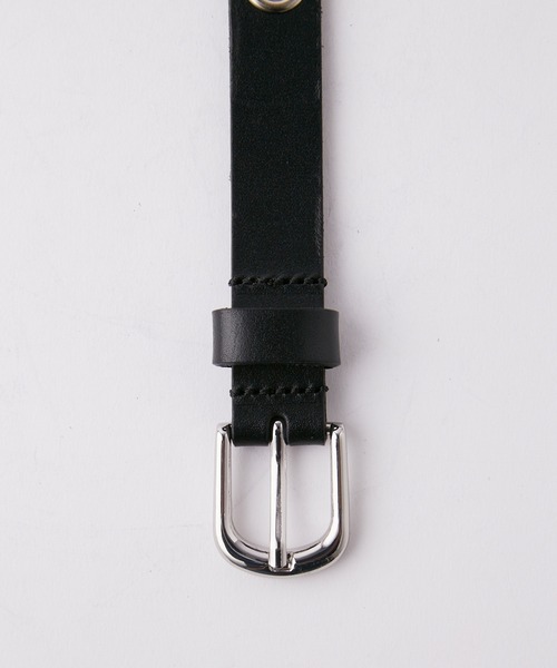 CLEL】Soft Leather Narrow Belt / ソフトレザー ナローベルト