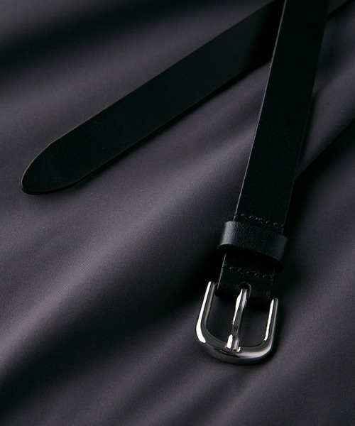 CLEL】Soft Leather Narrow Belt / ソフトレザー ナローベルト（ベルト