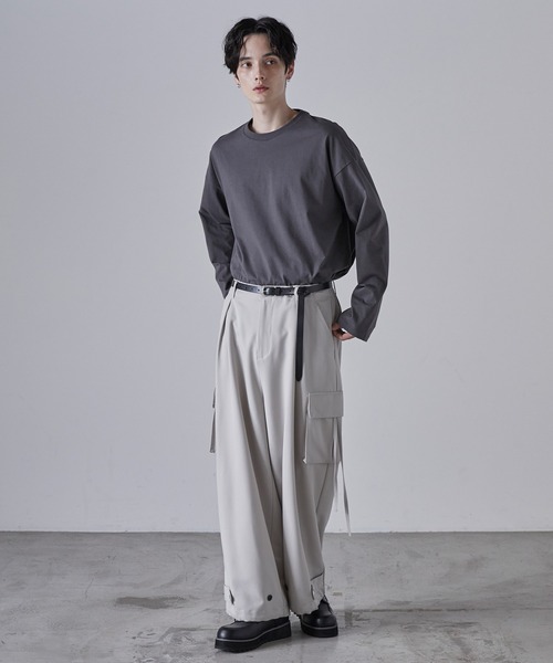CLEL(クレイル)の「【CLEL】Soft Leather Narrow Belt / ソフトレザー ナローベルト(ベルト・メンズ・ブラック/ブラック系・FREE)」の16枚目の写真