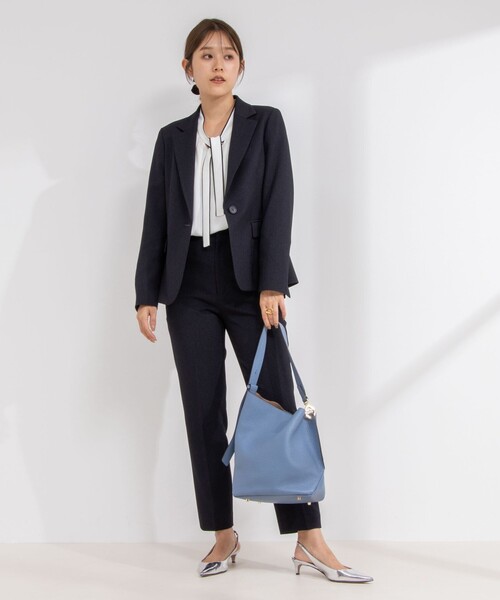 NOLLEY’S Sophi(ノーリーズソフィ)の「《セットアップ対応》ウォッシャブルウール調サージテーラードジャケット(テーラードジャケット・レディース・ネイビー/グレイッシュベージュ/ブラック・36/38/40)」の20枚目の写真