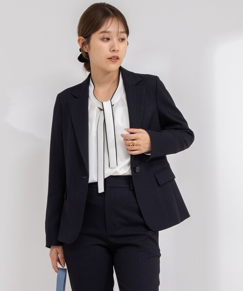 NOLLEY’S Sophi(ノーリーズソフィ)の「《セットアップ対応》ウォッシャブルウール調サージテーラードジャケット(テーラードジャケット・レディース・ネイビー/グレイッシュベージュ/ブラック・36/38/40)」の21枚目の写真