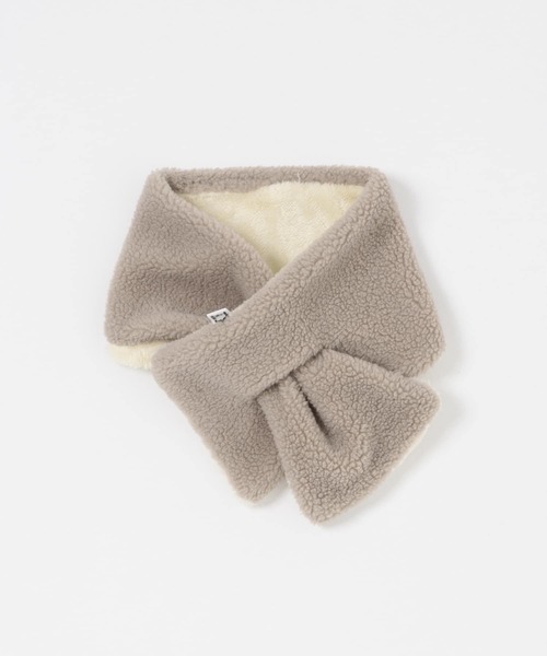 URBAN RESEARCH DOORS（アーバンリサーチドアーズ）の「ボアリバーシブルマフラー(KIDS)（マフラー・キッズ・グレー系その他/ブラック・ONE）」の7枚目の写真