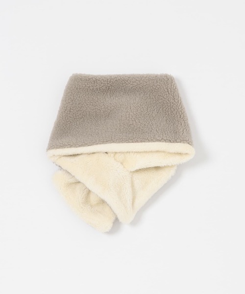 URBAN RESEARCH DOORS（アーバンリサーチドアーズ）の「ボアリバーシブルマフラー(KIDS)（マフラー・キッズ・グレー系その他/ブラック・ONE）」の9枚目の写真