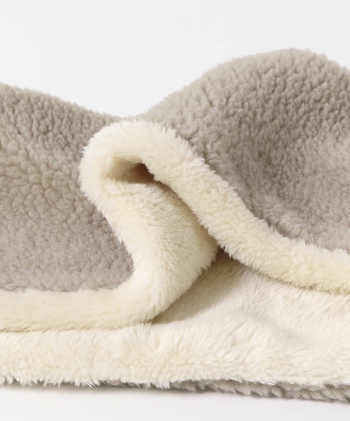 URBAN RESEARCH DOORS（アーバンリサーチドアーズ）の「ボアリバーシブルマフラー(KIDS)（マフラー・キッズ・グレー系その他/ブラック・ONE）」の10枚目の写真