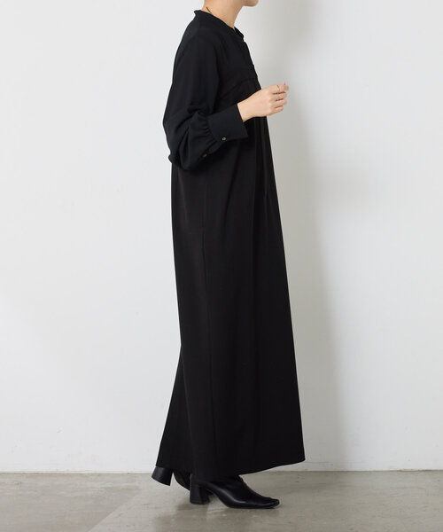 COLLAGE GALLARDAGALANTE(コラージュガリャルダガランテ)の「シアーシャツドッキングワンピース(ワンピース・レディース・カーキ/ブラック・FREE)」の10枚目の写真