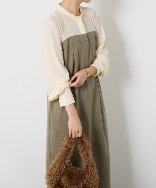 【セール】シアーシャツドッキングワンピース（ワンピース）｜COLLAGE GALLARDAGALANTE（コラージュガリャルダガランテ）