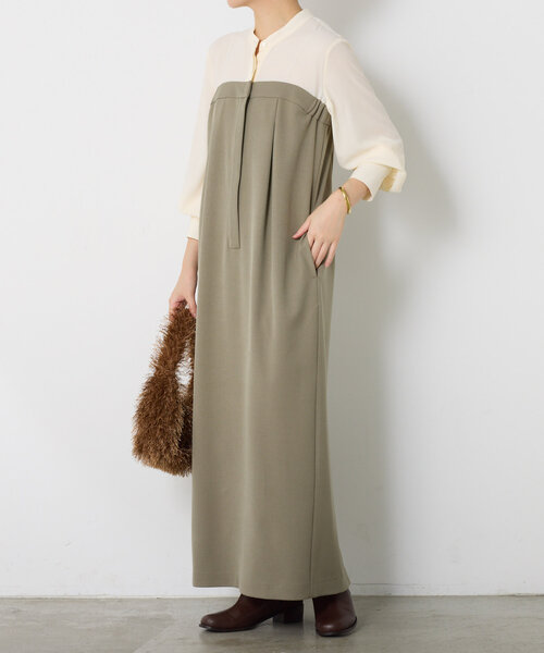 【セール】シアーシャツドッキングワンピース（ワンピース）｜COLLAGE GALLARDAGALANTE（コラージュガリャルダガランテ）