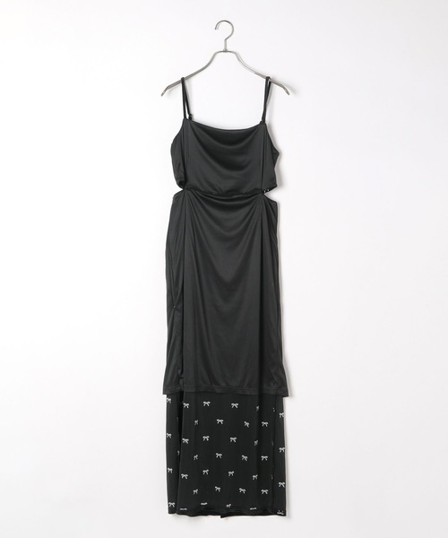 【セール】リボンベロアキャミワンピース 249397（ワンピース）｜Heather（ヘザー）