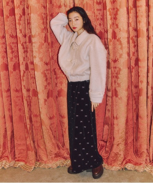 【セール】リボンベロアキャミワンピース 249397（ワンピース）｜Heather（ヘザー）