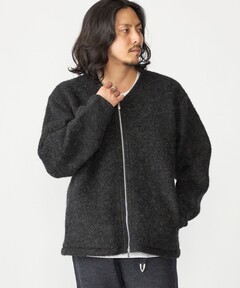 セール】【サステナブル】ループフラッフィーニットブルゾン