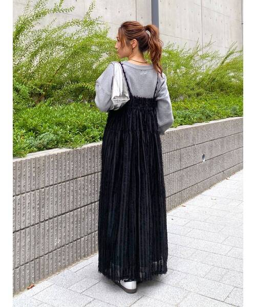 Ungrid(アングリッド)の「ジャカードキャミワンピース(ワンピース・レディース・オフホワイト/ブルー/ブラック・FREE)」の20枚目の写真