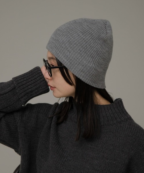 URBAN RESEARCH Sonny Label(アーバンリサーチサニーレーベル)の「シングルリブニット帽(ニットキャップ/ビーニー・レディース・ブラック/グレー/オフホワイト・ONE)」の5枚目の写真