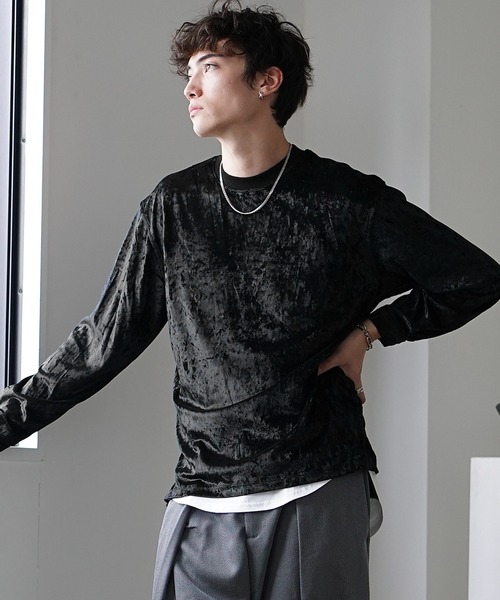 MinoriTY】レオパード柄ビッグロンT メンズ トレーナー スウェット