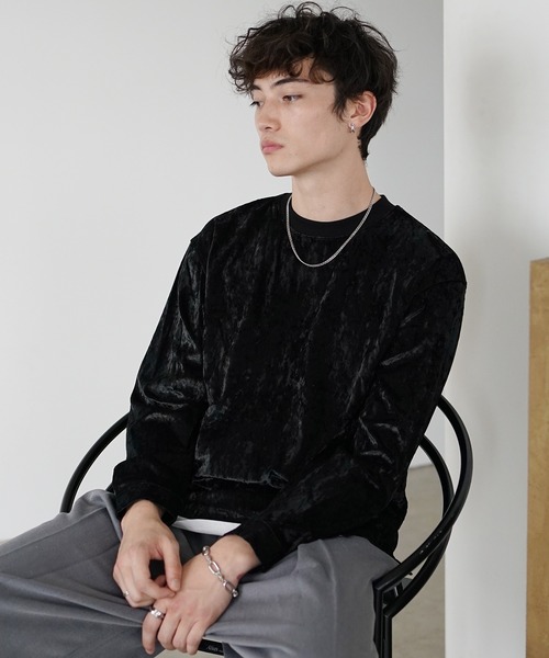 MinoriTY（マイノリティ）の「【MinoriTY】レオパード柄ビッグロンT メンズ トレーナー スウェット カットソー ルーズフィット 秋服（Tシャツ/カットソー・メンズ・ブラック/ブラウン・L/M）」の22枚目の写真