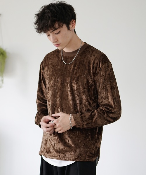 MinoriTY】レオパード柄ビッグロンT メンズ トレーナー スウェット