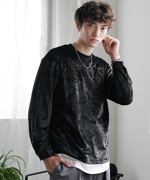 MinoriTY（マイノリティ）の「【MinoriTY】レオパード柄ビッグロンT メンズ トレーナー スウェット カットソー ルーズフィット 秋服（Tシャツ/カットソー・メンズ・ブラック/ブラウン・L/M）」の16枚目の写真