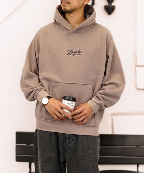 Burner(バーナー)の「【GROOVY STORE】裏起毛フーディー プルパーカー 刺繍 プリント(パーカー・メンズ・ブルーパープル/ブラック系その他2/杢グレー/ブルー/ブラック/ダークグリーン/ネイビー/ホワイト×グレー/ブラック系その他3/モカ/スミクロ/ホワイト・M/LL/L)」の8枚目の写真
