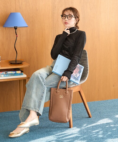 FREAK'S STORE（フリークスストア）の「限定展開　シアー フロッキー ハイネック プルオーバー（Tシャツ/カットソー・レディース・オフホワイト/チャコールグレー/ブラック/グリーン・ﾌﾘ-）」の7枚目の写真