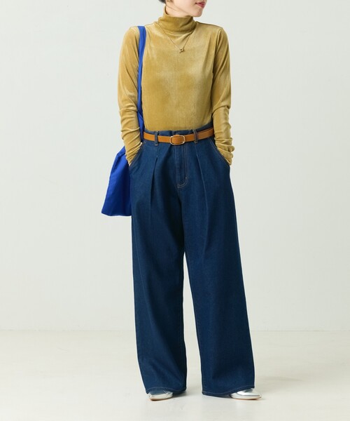 FREAK'S STORE（フリークスストア）の「限定展開　シアー フロッキー ハイネック プルオーバー（Tシャツ/カットソー・レディース・オフホワイト/チャコールグレー/ブラック/グリーン・ﾌﾘ-）」の20枚目の写真