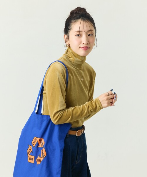 FREAK'S STORE（フリークスストア）の「限定展開　シアー フロッキー ハイネック プルオーバー（Tシャツ/カットソー・レディース・オフホワイト/チャコールグレー/ブラック/グリーン・ﾌﾘ-）」の22枚目の写真