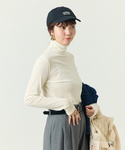 セール】限定展開 シアー フロッキー ハイネック プルオーバー（T