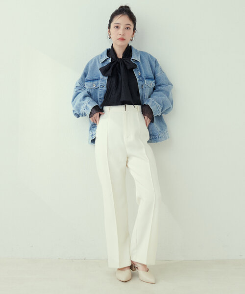 オケージョン対応可 / シアーボータイブラウス（シャツ/ブラウス