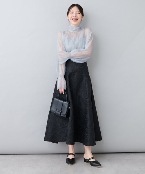 natural couture（ナチュラルクチュール）の「オケージョン対応可 / シアーボータイブラウス（シャツ/ブラウス・レディース・サックスブルー/その他4/その他1/その他2/その他3・FREE）」の11枚目の写真