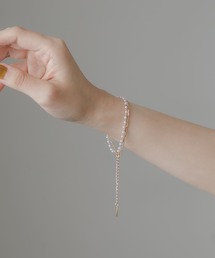 SMELLY | パールチェーンデュアルブレスレット(ブレスレット)