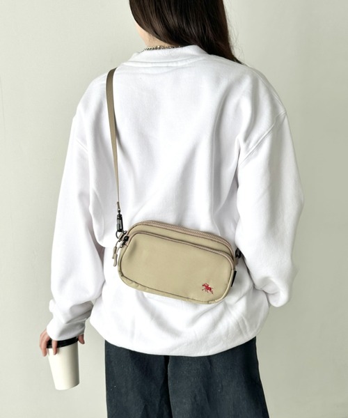 POLOCHAMPS(ポロチャンプス)の「POLOCHAMPS(ポロチャンプス)/2WAY ミニバッグ ミニショルダーバッグ スマホショルダー ポーチ(ショルダーバッグ・レディース・ブラック/ネイビー/ベージュ・FREE)」の22枚目の写真