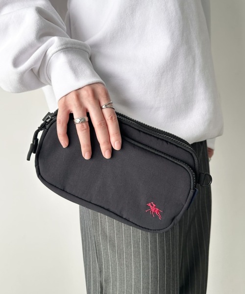 POLOCHAMPS(ポロチャンプス)の「POLOCHAMPS(ポロチャンプス)/2WAY ミニバッグ ミニショルダーバッグ スマホショルダー ポーチ(ショルダーバッグ・レディース・ブラック/ネイビー/ベージュ・FREE)」の8枚目の写真