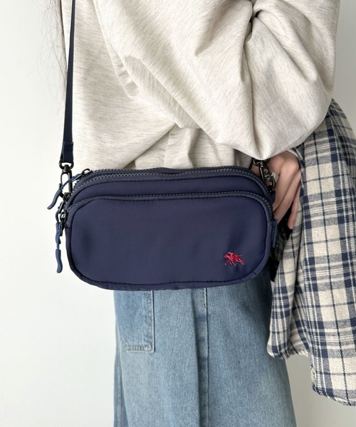 POLOCHAMPS(ポロチャンプス)の「POLOCHAMPS(ポロチャンプス)/2WAY ミニバッグ ミニショルダーバッグ スマホショルダー ポーチ(ショルダーバッグ・レディース・ブラック/ネイビー/ベージュ・FREE)」の15枚目の写真