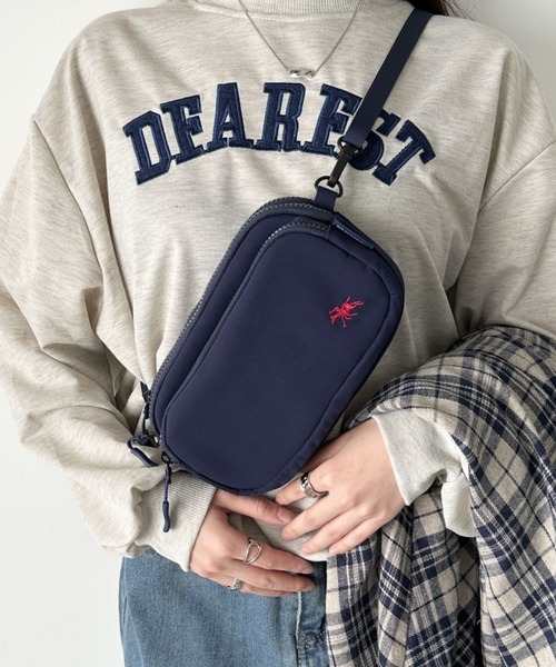 POLOCHAMPS(ポロチャンプス)の「POLOCHAMPS(ポロチャンプス)/2WAY ミニバッグ ミニショルダーバッグ スマホショルダー ポーチ(ショルダーバッグ・レディース・ブラック/ネイビー/ベージュ・FREE)」の19枚目の写真