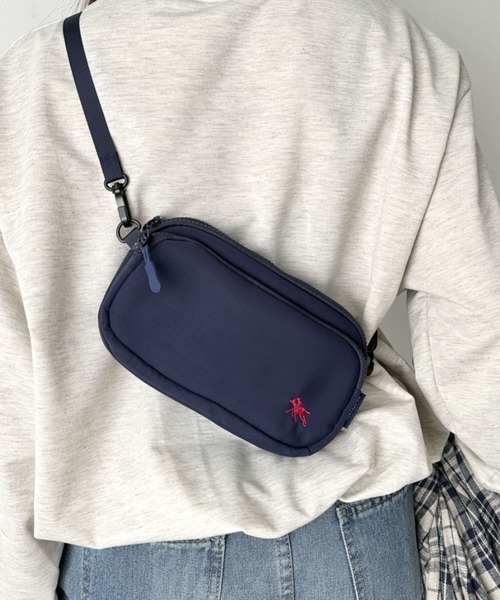 POLOCHAMPS(ポロチャンプス)の「POLOCHAMPS(ポロチャンプス)/2WAY ミニバッグ ミニショルダーバッグ スマホショルダー ポーチ(ショルダーバッグ・レディース・ブラック/ネイビー/ベージュ・FREE)」の17枚目の写真