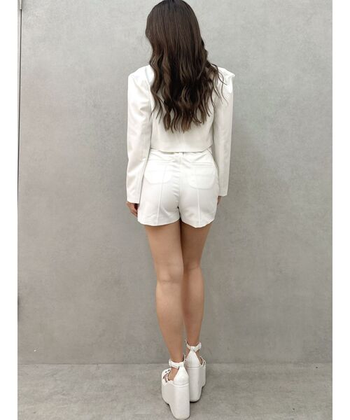 GYDA（ジェイダ）の「ビジューベルトショートパンツ【SETUP着用可】（その他パンツ・レディース・オフホワイト/グレー/ブラック・FREE）」の10枚目の写真
