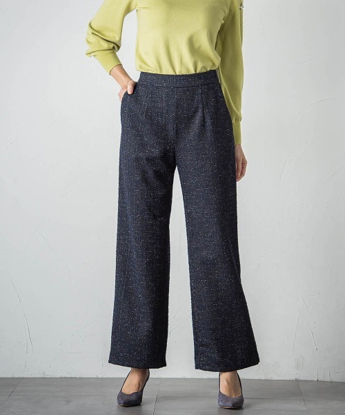 ラメツイードジャージパンツ（その他パンツ）｜Viaggio Blu（ビアッジョブルー）